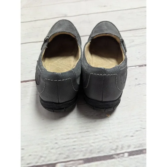 Naturalizer Rowan Casual Slip-On Loafer Flats Shoes Gray Suede Comfort Size 7.5 - Picture 4 of 10